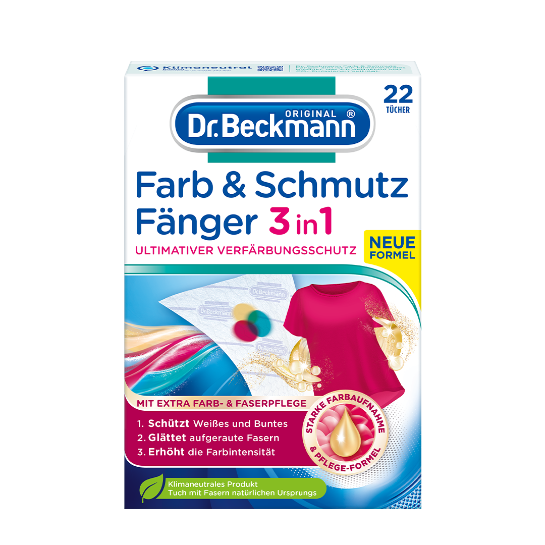 Dr Beckmann Farb & Schmutz Fänger mit Farbfang-Molekülen 22 Tücher 1er Pack 